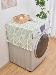 1/2 piezas Funda de tela moderna y minimalista de estilo nórdico para electrodomésticos, con estampado geométrico en forma de diamante en color azul, apta para decoración del hogar, microondas y electrodomésticos de cocina