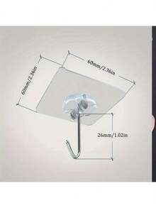 10pcs Large Heavy Duty Wall Hook, Self Adhesive Hanging Hook, Multipurpose Coat Hat Towel Key Sundry Hook, Waterproof Hanger Hook Bathroom Toilet Kitchen, Household Utility Hook Accessories,School Supplies,Back To School