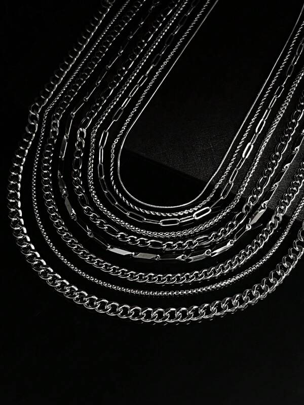 1pc Minimalist Snake Bone Chain Titanium Steel Dainty Necklace, Unisex Layering Necklace, Suitable As Graduation Gift