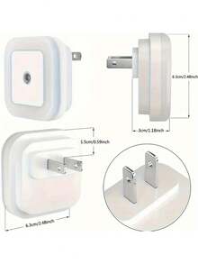 【智能夜灯】自动开关智能夜灯 - 插电式夜灯，从黄昏到黎明自动亮起，适用于卧室、浴室、走廊、厨房