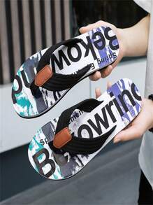 Men's Summer New Outdoor Beach Casual Fashionable EVA Slip-On Lightweight Flip-Flops