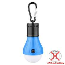 便携式露营灯迷你LED灯泡应急灯3种照明模式户外夜间工作灯帐篷挂灯带挂钩 - 彩色 - 查看 10