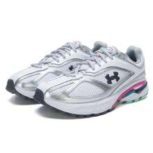 Under Armour Zapatos casuales y cómodos UA HOVR Apparition RTRFTR TC, adecuados para uso diario, exterior y deportivo, unisex - Blanco/Gris - Ver 3