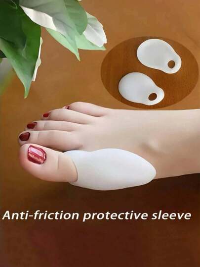1 Pair Soft & Comfortable Silicone Toe Protectors
