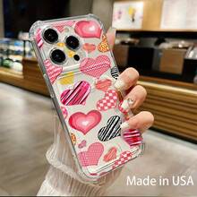 Funda para móvil con ranura para tarjetas. Compatible con phone 16, 15, 14, 13, 12 y 11. Permite guardar tarjetas y fotos. Diseño elegante y sencillo, transparente, esquinas reforzadas, anticaídas, con orificios para tarjetas. - Colores mixtos 1 - Ver 4