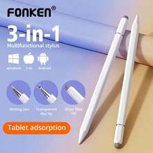 Magnetic Adsorption 3 In 1 Universal Stylus Pen Drawing Capacitive Touch Pencil For Android IPad Tablet Smart Phone - Universal - View 2