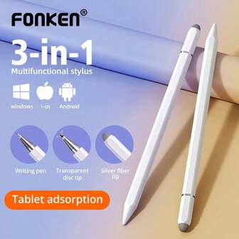 Magnetic Adsorption 3 In 1 Universal Stylus Pen Drawing Capacitive Touch Pencil For Android IPad Tablet Smart Phone
