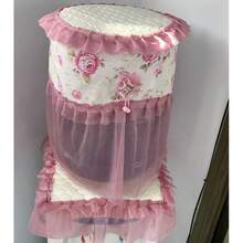 Cubierta de encaje para dispensador de agua de 18,9 L, tela protectora decorativa para el hogar y la oficina, ajuste universal, diseño moderno