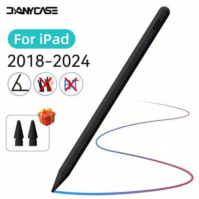For IPad Stylus Pencil No Need To Connect To The Tablet For 2024 IPad Air 11 Air 13 M2 Pro 13 11 M4 5/6/7/8/9/10th Gen Air 3/4/5 Mini 5 6 With Palm Rejection