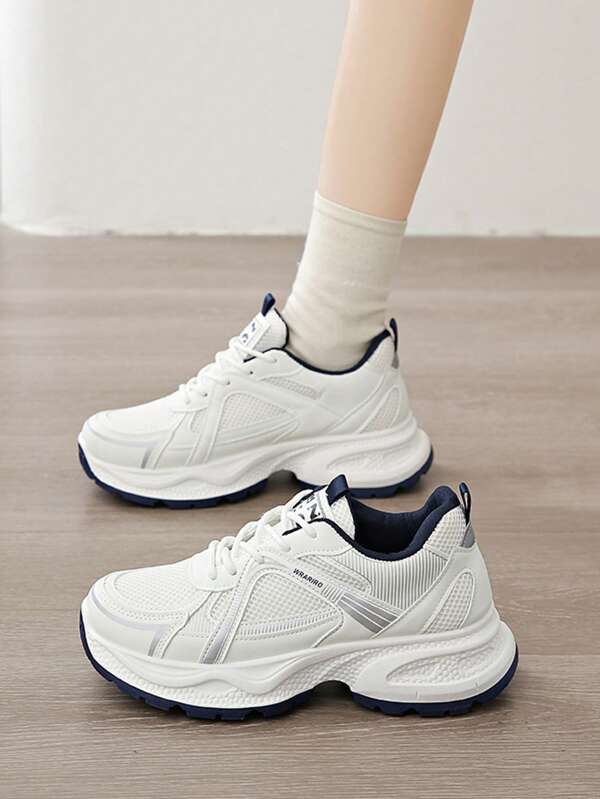 Damen Chunky Sneakers, Neuankömmling 2025, Herbst Dicksohlen Lässig Schuhe, bequem & atmungsaktiv