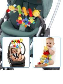 Ciondolo per auto giocattolo, pendente a spirale in peluche con nastro colorato, ciondolo campanella giocattolo per bambini, regali per feste, Natale, Pasqua, Ognissanti, compleanni