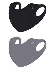 Nouveaux masques faciaux 3D à l'acide hyaluronique et écran solaire, résistants aux UV et sans traces. Ces masques peuvent être lavés à l'eau.