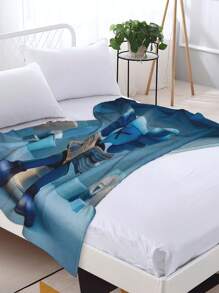 Kawss Kawaii Kaw Animation Theme Flannel Blanket - ,Print Blanket Living Room, Sofa And Travel - Gorgeous Mixed Color Gifts For Friends And Family, Double-Layer Blanket Comfortable Bedroom Decoration