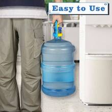 2 Pack 5 Gallon Water Bottle Handle, Stable Ergonomic Water Jug Handle, Dring Water Bottle Heavy Duty Clip With 4pcs 5 Gallon Water Jug Caps - Blue - View 6