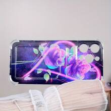 Funda para teléfono 1 pieza, diseño de patrón de acuarela, tarjetero impreso, funda para teléfono 14 Pro 11 15 16 Plus 12 13 TPU suave - Colores mixtos 1 - Ver 2