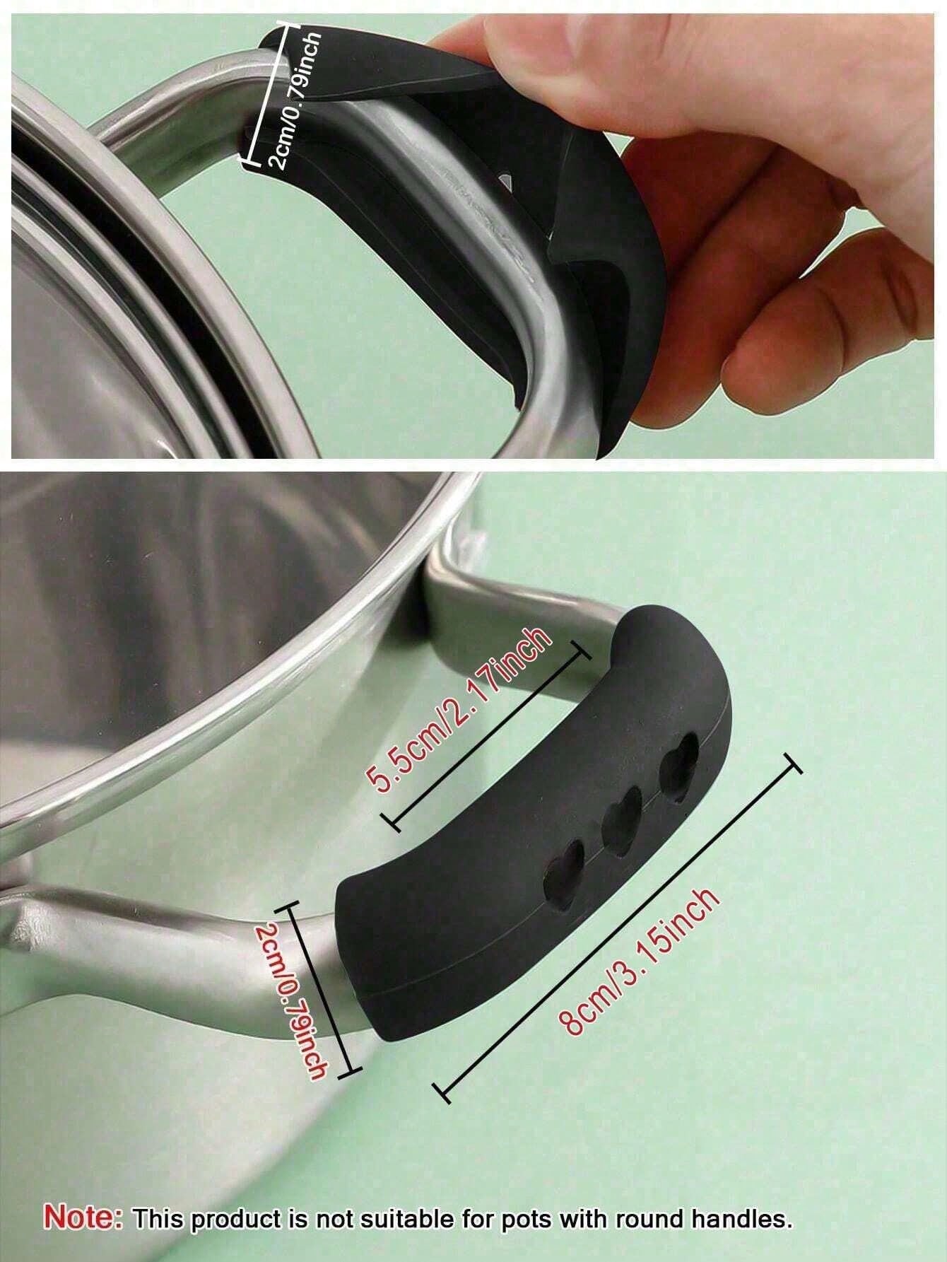 مجموعة من 2 قطع من غطاء مقبض الإناء السيليكوني من...