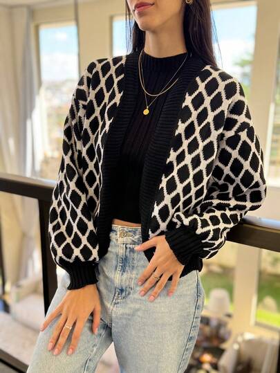 CASACO CARDIGAN INVERNO MODA FEMININA FRIO QUENTE