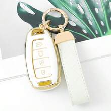 Ốp bảo vệ chìa khóa xe bằng TPU bền chắc - Phù hợp với các dòng xe Elantra GT, Kona, Palisade, Venue, Veloster - Phụ kiện chìa khóa xe thiết kế 4 nút, sang trọng và cao cấp, phù hợp cho nữ giới. - Móc khóa 21 - Xem 3