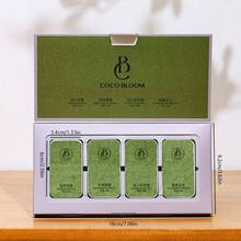 4件装固体香氛礼盒装固体香氛小巧方便携带乌木、自由之水和玫瑰香氛家居清新剂