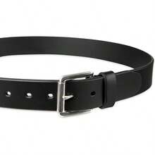 Cinturón Piel Hombre 1 1/2 pulgadas - Negro - - Ver 3