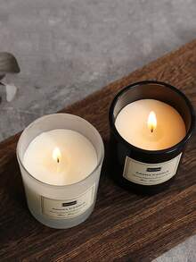 1/2PCS 无烟香薰蜡烛节日装饰附赠礼品家居装饰杯蜡简约风格北欧风格杯蜡 - 彩色 - 查看 4