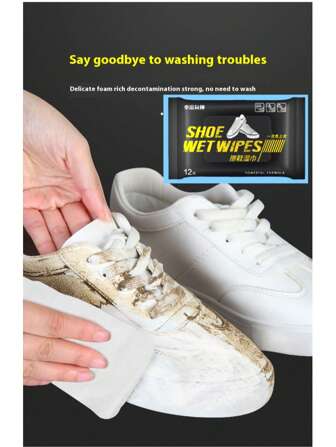 60片/12片/36片鞋清洁湿巾，鞋清洁剂，运动鞋清洁湿巾，运动鞋和运动鞋清洁湿巾