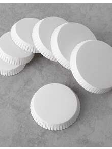 100/150 个白色纸杯盖 - 防尘、卫生、一次性且可堆叠的旅行杯盖 - 适合咖啡、茶、果汁和冷饮 - 保持饮料清洁，适用于家庭、餐厅、酒店、咖啡厅、休闲餐厅、美容院和商业用途
