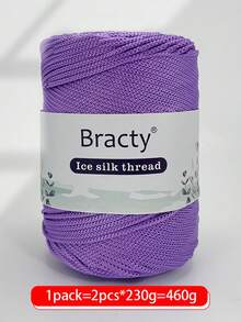 2 Pcs High-Quality Chunky Hollow Yarn - Soft, Durable And Breathable, Suitable For DIY Crochet, Knitting And Sewing Projects - Multifunction Craft Yarn In Various Colors, Total Weight 16.23oz (460g) - Multicolor - View 11