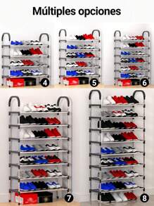 Estante de almacenamiento 4 5 6 7 8 capas zapatero fácil montar organizador calzado vertical capacidad grande diseño moderno resistente hogar closet dormitorio ahorro espacio eficiente