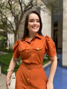 TAILORING MAXI DRESS SENSORY Casual Elegant WOMEN'S FASHION