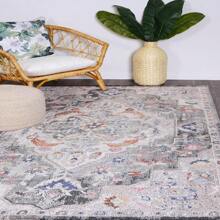 Versatile Decorative Area Rug - Transitional Grey 160x230 For Stylish Living Rooms And Easy-To-Clean Flooring, Perfect As Home Dance Accessories And Salsa Dance Floor