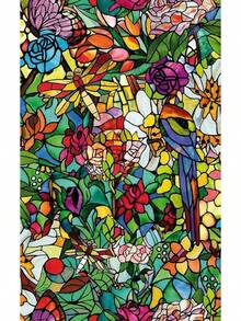 Tulia Adhesivo de Vinilo Decorativo Opaco Translúcido para Ventanas de Vidrio, Adecuado para Mamparas de Ducha y Pegatinas de Película para Baño, 45cm x 2m - Capilla de primavera/Tulia - Ver 8