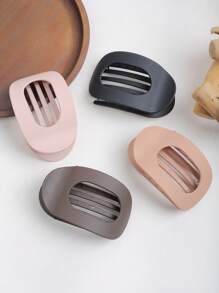 4 pièces Pince à canard ovale creuse mate minimaliste, support de chignon de haute qualité, grand clip à cheveux pour femmes, convient pour une utilisation quotidienne, extérieure, sportive, pour les rassemblements, les loisirs à la maison, polyvalent, excellent cadeau pour la fête des mères, Pâques, Thanksgiving