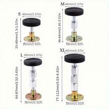 4 件装可调节金属家具腿垫、自粘式伸缩支撑墙稳定器、防震床架止动器 - 彩色 - 查看 4