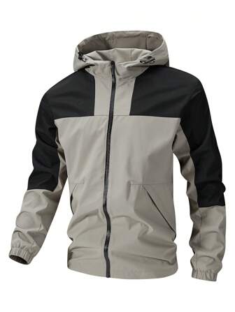 男士轻便拉链夹克，舒适，休闲，户外，春秋季