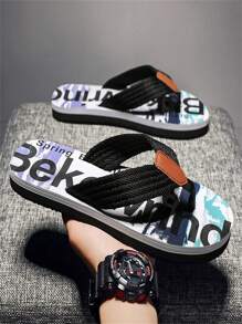 Men's Summer New Outdoor Beach Casual Fashionable EVA Slip-On Lightweight Flip-Flops