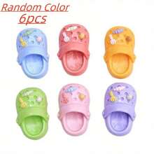 3/6/9/12pcs/Cartoon Slippers Refrigerator Magnet, Cute Decorative Plastic Oval Refrigerator Magnet Set, Fun Whiteboard And Office Kitchen Magnets, Perfect For Home Decoration Gifts On Thanksgiving, Christmas, And Halloween - Multicolor - View 14