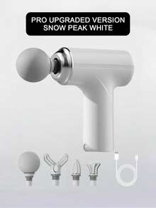 按钮/LCD 按摩器、深层组织按摩器、便携式手持肌肉按摩器、迷你旅行按摩器、健身器材、健身配件、男女理想礼物、带 LCD 屏幕的便携式可充电肌肉按摩枪、6 个可调档位、带 4 个可更换按摩头的颈部按摩器、深层组织放松、USB 可充电锂电池、人体工程学设计