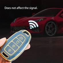 For H Y U N D A I Key Fob Cover - Durable TPU Case For Elantra GT, For Kona, For Palisade, For Venue, For Veloster - 4-Button Design Car Key Accessory Exquisite High-End Keybag Suitable For Both Men And Women - Keychain 6 - View 11