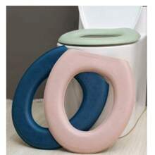 Waterpoof Soft Toilet Seat Cover Bathroom Washable Closestool Mat Pad Cushion O-Shape Toilet Seat Bidet Toilet Cover Accessories - 綠色 - 查看 2