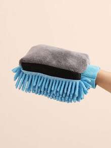 Chenille Car Wash Gloves, High-Quality Anti-Scratch Microfiber, Thickened Cleaning Gloves, Car Waxing Brush