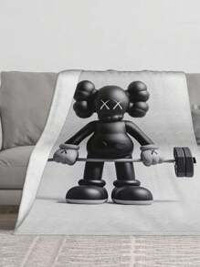 Kawss Kawaii Kaw Animation Theme Flannel Blanket - ,Print Blanket Living Room, Sofa And Travel - Gorgeous Mixed Color Gifts For Friends And Family, Double-Layer Blanket Comfortable Bedroom Decoration