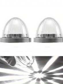 2 件西瓜皮卡 LED 灯，卡车侧灯，指示灯，侧灯，LED 灯，卡车零件，船舶信号灯，12-24V 宽度指示灯，适用于皮卡、拖车、卡车、巴士、露营车、房车