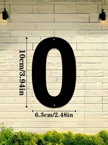 1pc 0-9 Free Combination Digital House Number, Metal Address House Number, Durable Home Address Number Plate, Wall Mounted Email Number, Home Decoration, Entrance Decoration, Garden Decoration, For Outdoor, Garage, Door, Email Decoration, Metal Wall Art, Halloween Thanksgiving Christmas, Decoration Gifts