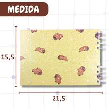 Pitili Cute Capybara Coloring Book 50 Pages 180g Sheet Holographic Hard