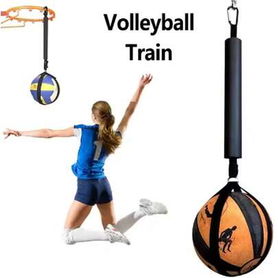 1 Pc Volleyball Spiking Training Aid Adjustable Belt Solo Serve Training Equipment Bouncing Train Rope Beach Volleyball Accessories Volleyball Training Device Assisted Hanging Belt Sports Volleyball Training Assistant Supplies Practice Trainer Bouncing Training Rope Beach Volleyball Accessory
