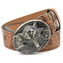 Men's Leather Belt Outdoor Multifunctional Belt With Knife Suitable For Men's Gift - LangtouCA - View 1