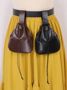 1 件复古中世纪文艺复兴腰带袋零钱包 Ren Faire Viking Ranger Elven Celtic Viking 幻想万圣节狂欢节化妆舞会文艺复兴博览会 LARP 成人包 - 彩色 - 查看 8