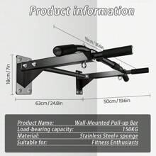 DDCAQIOUA Dispositivo de dominadas montado en la pared, esencial para el entrenamiento físico en casa, soporte de peso cada vez más grueso, entrena la fuerza de las manos y los hombros, adecuado para entusiastas del fitness.