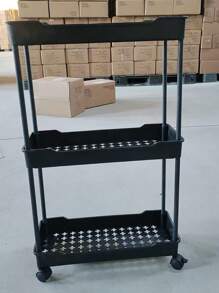 1pc Narrow Cart Slim Slide-Out Gaps Storage Rack, Movable Multi-Layer Kitchen Vegetable Bathroom Organizer